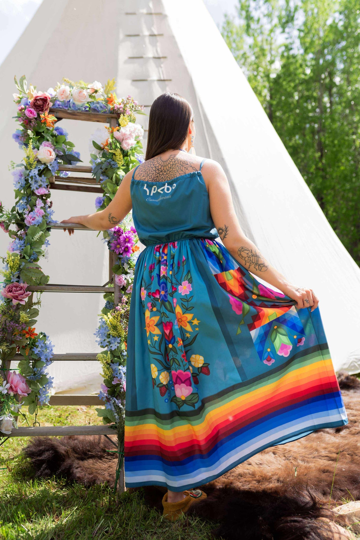 Teal Tank Top Dress
