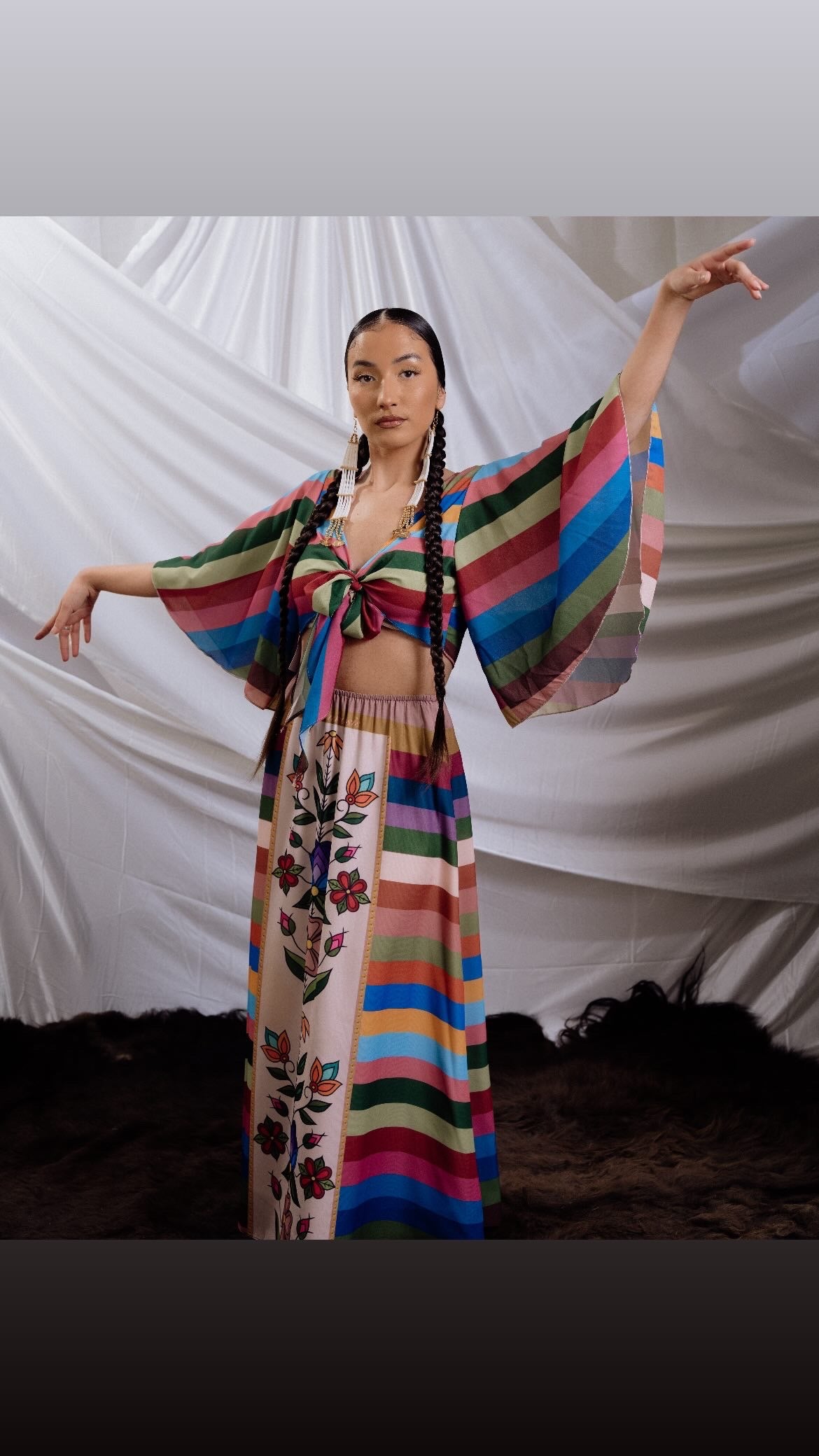 Tie Back Ribbon Blouse