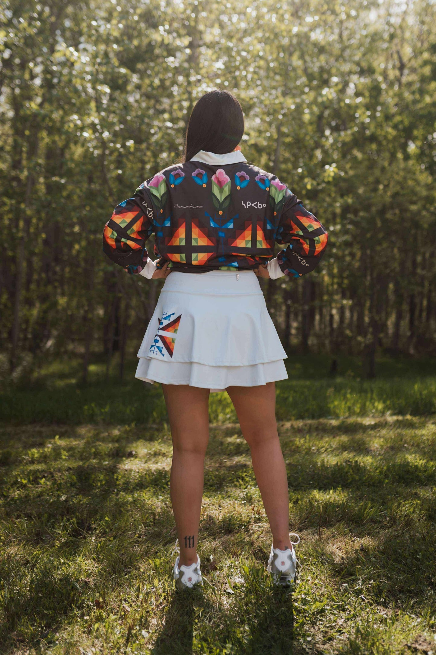 White Ruffle Mini Skirt