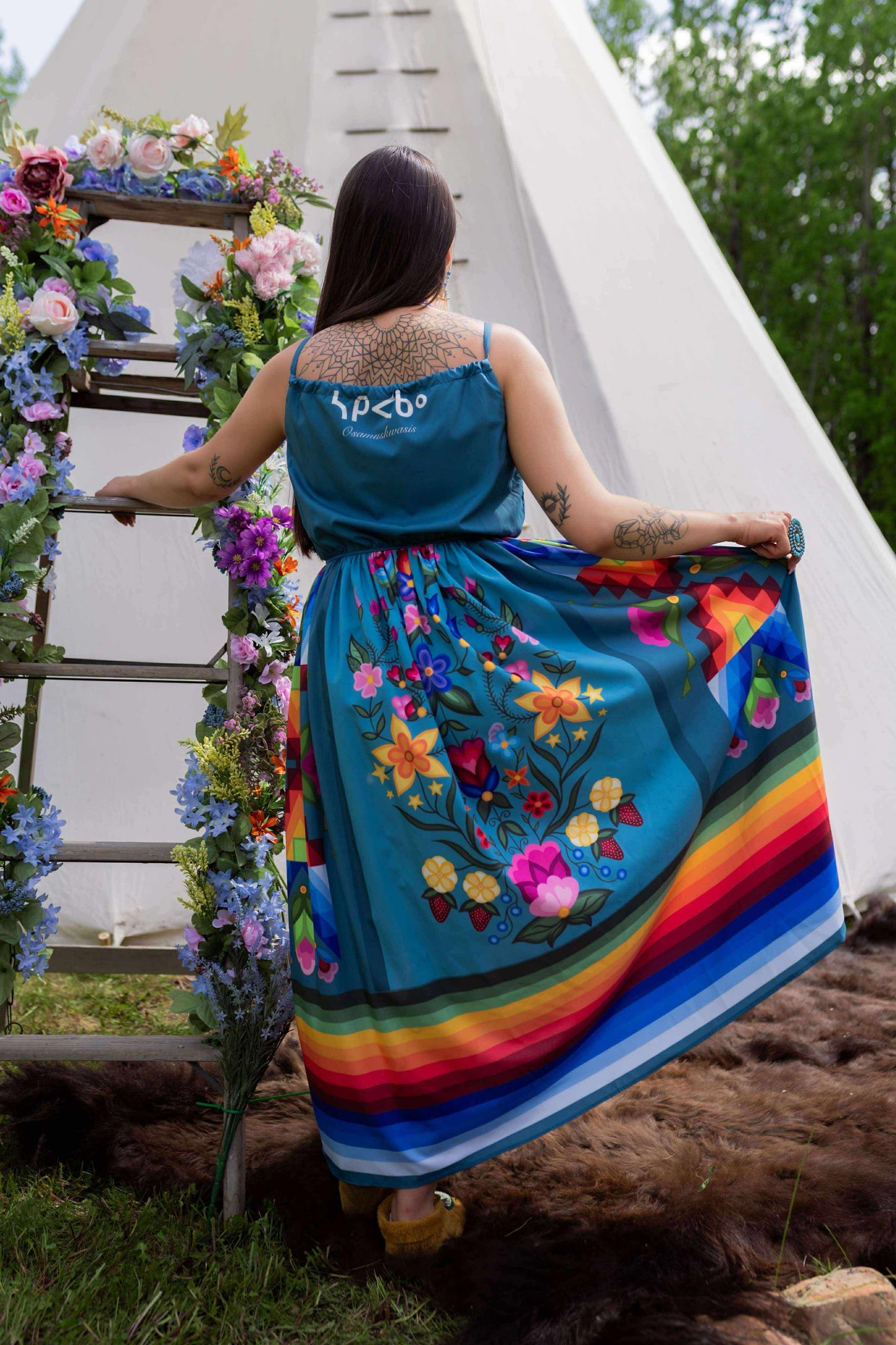 Teal Tank Top Dress
