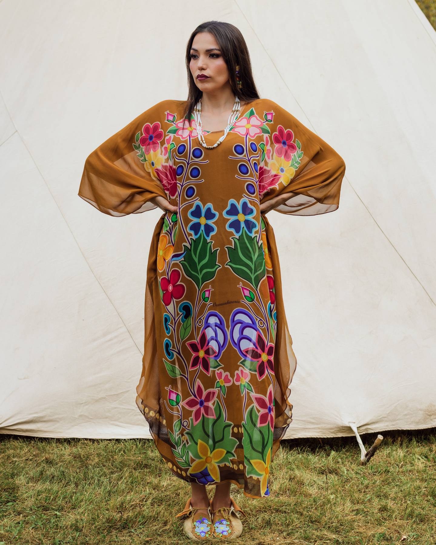 100% luxury silk Kaftan (made to order)