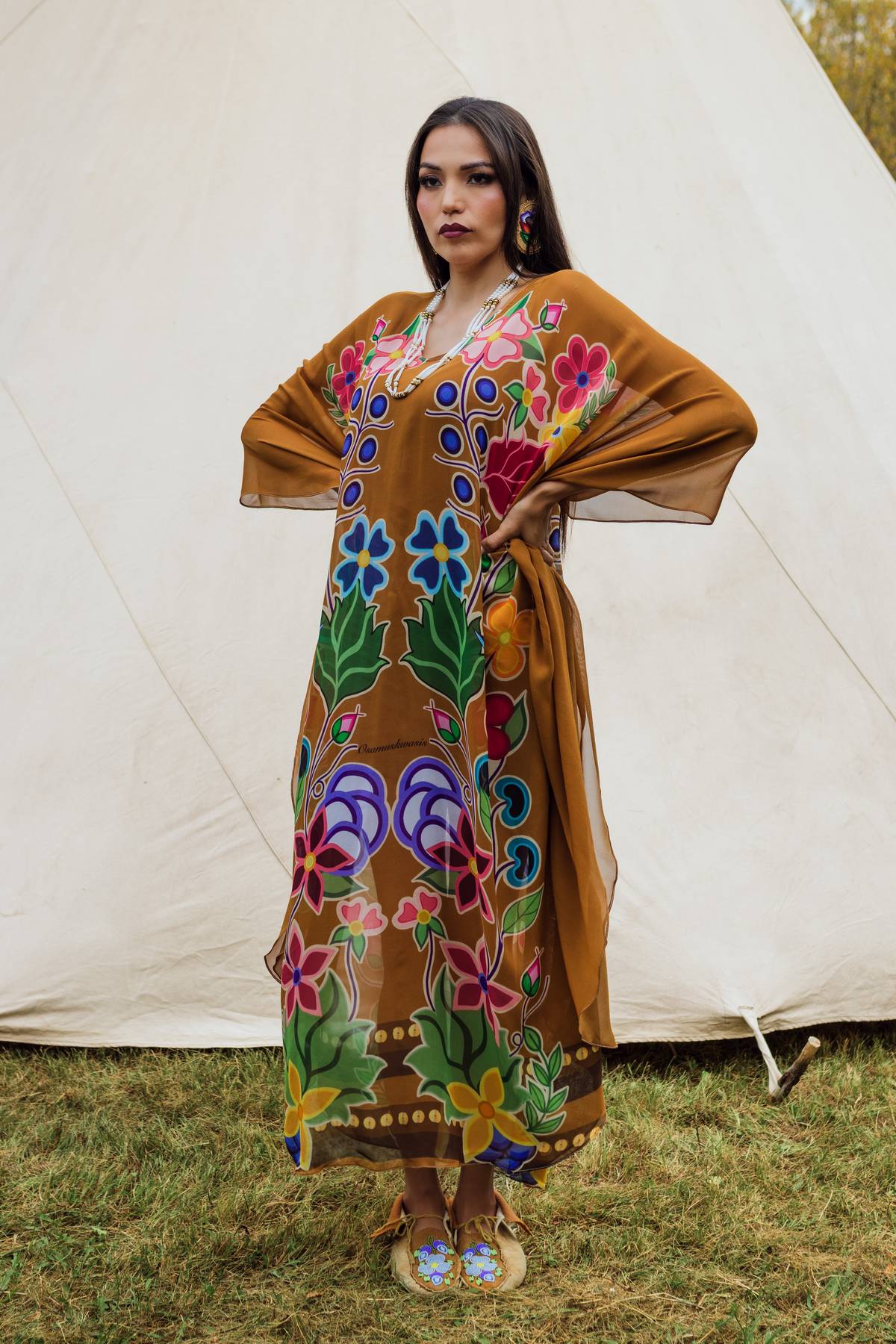 100% luxury silk Kaftan (made to order)