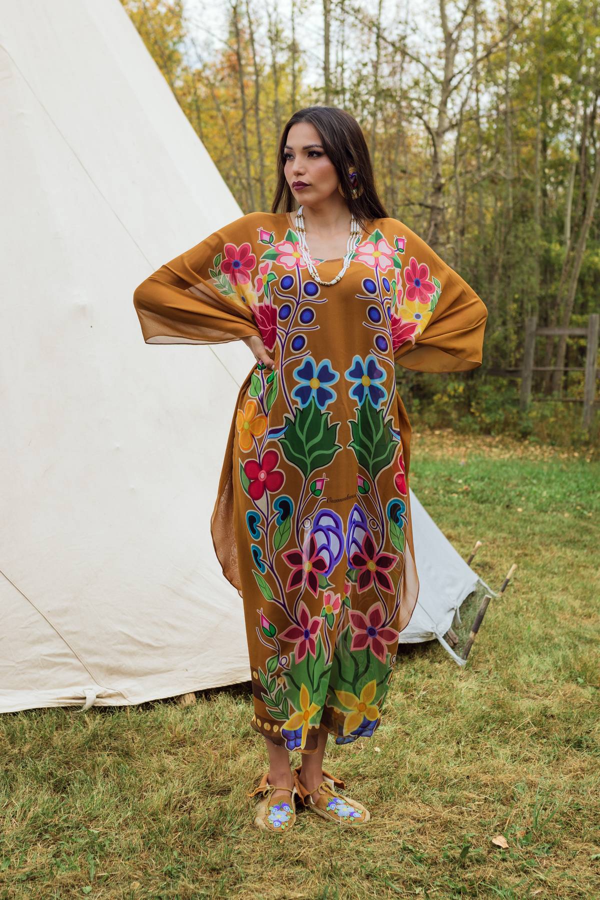 100% luxury silk Kaftan (made to order)