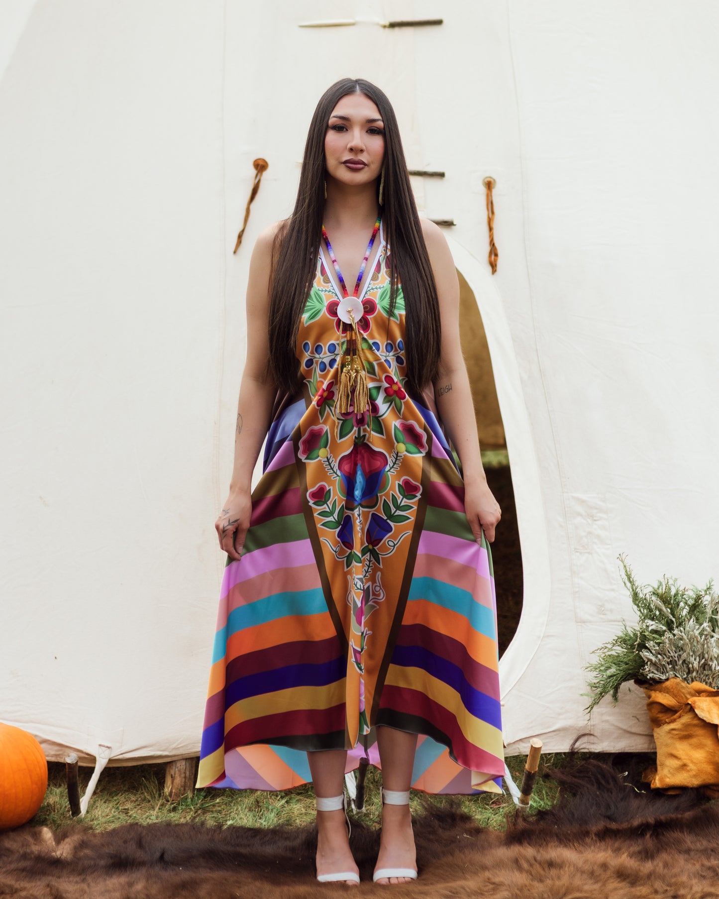 Halterneck Backless Dress (Made to order)