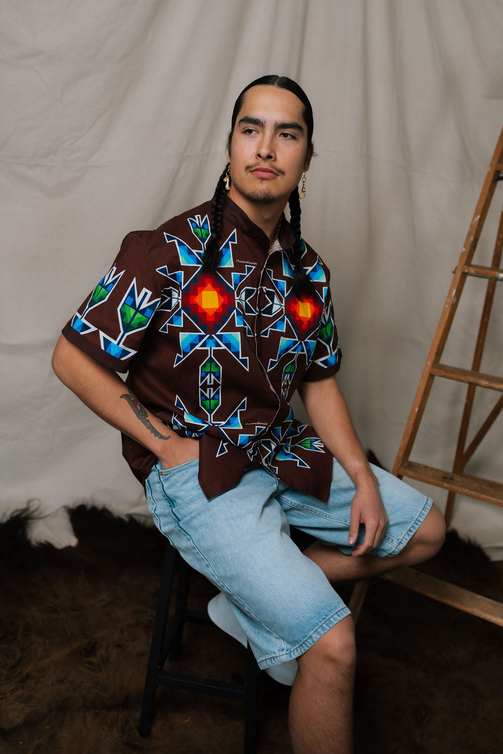 Men's Stand Collar Shirt