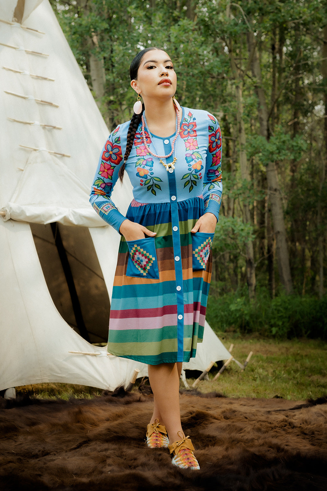Periwinkle Blue Dress (With Pockets)