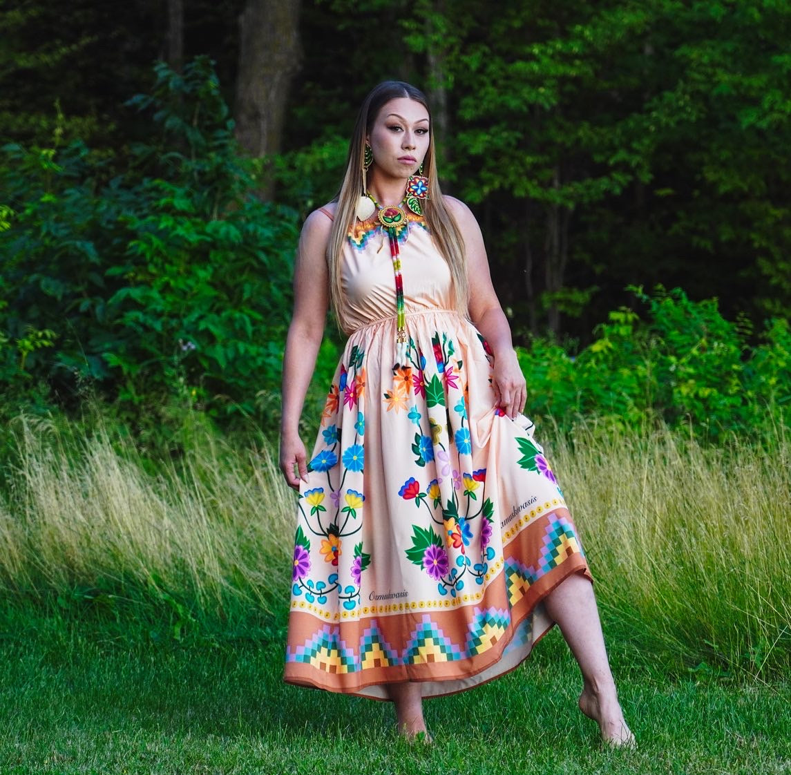 Long Flow Floral Dress