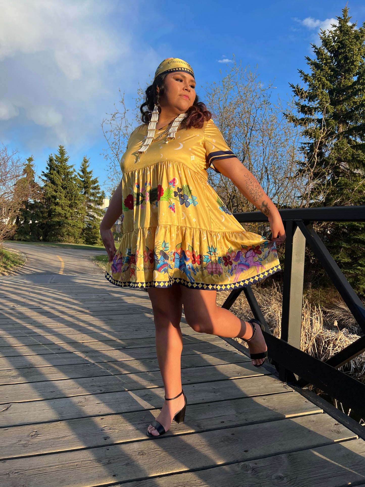 Yellow Baby Doll Dress