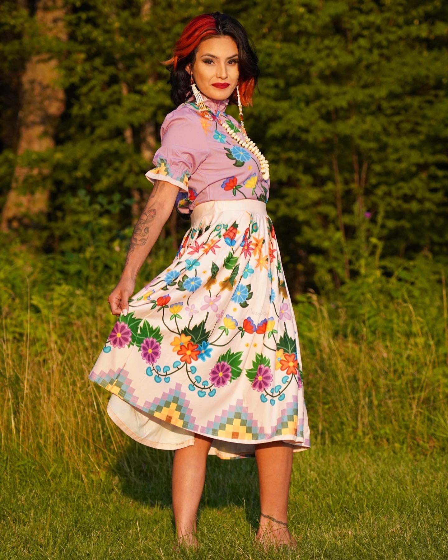 White Buckskin Skirt