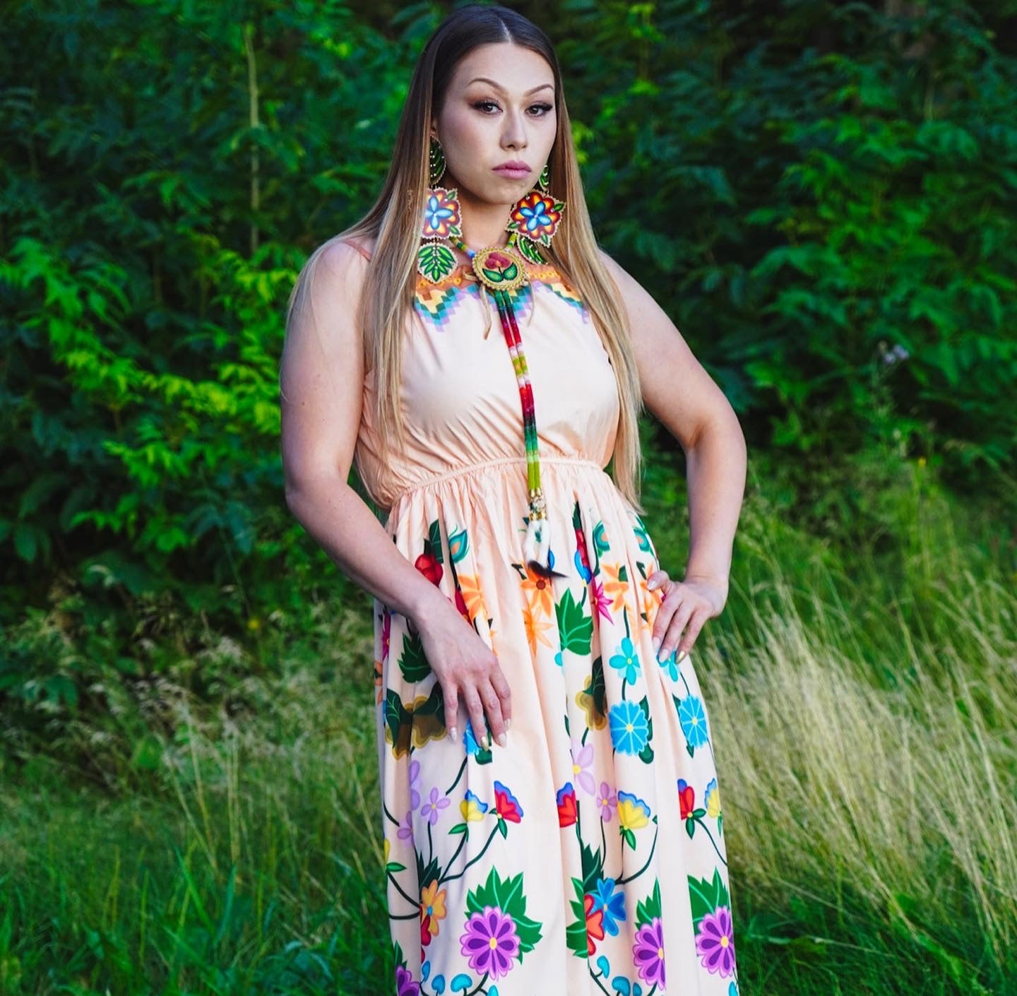 Long Flow Floral Dress
