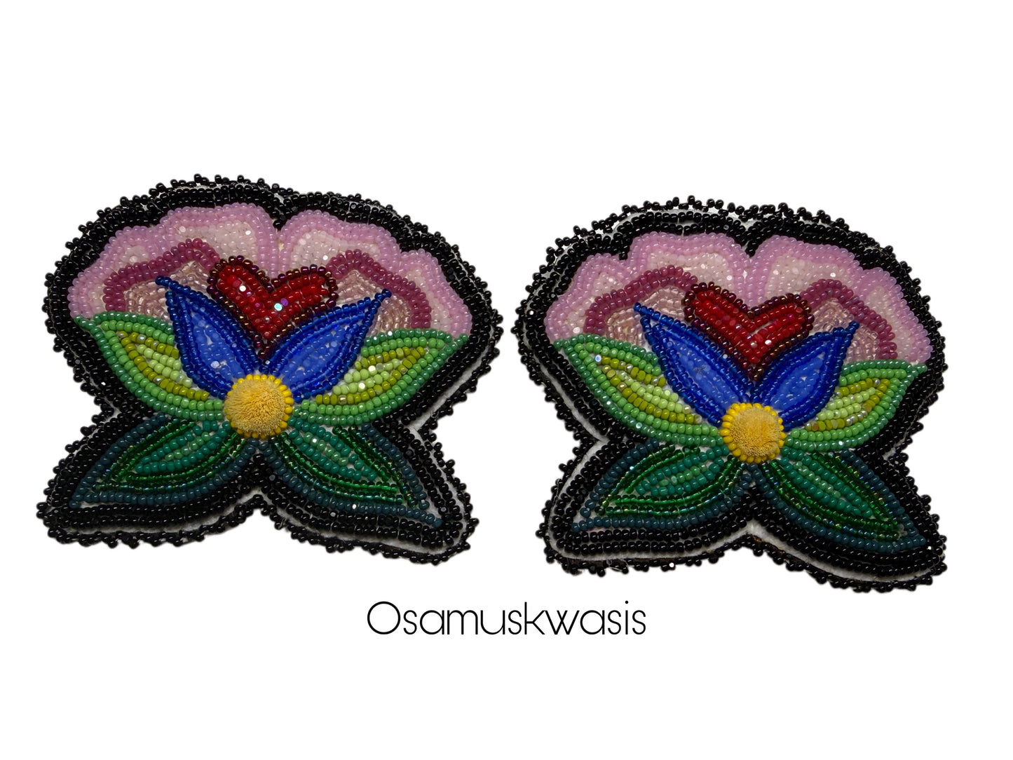 Black Floral Set
