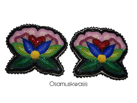 Black Floral Set