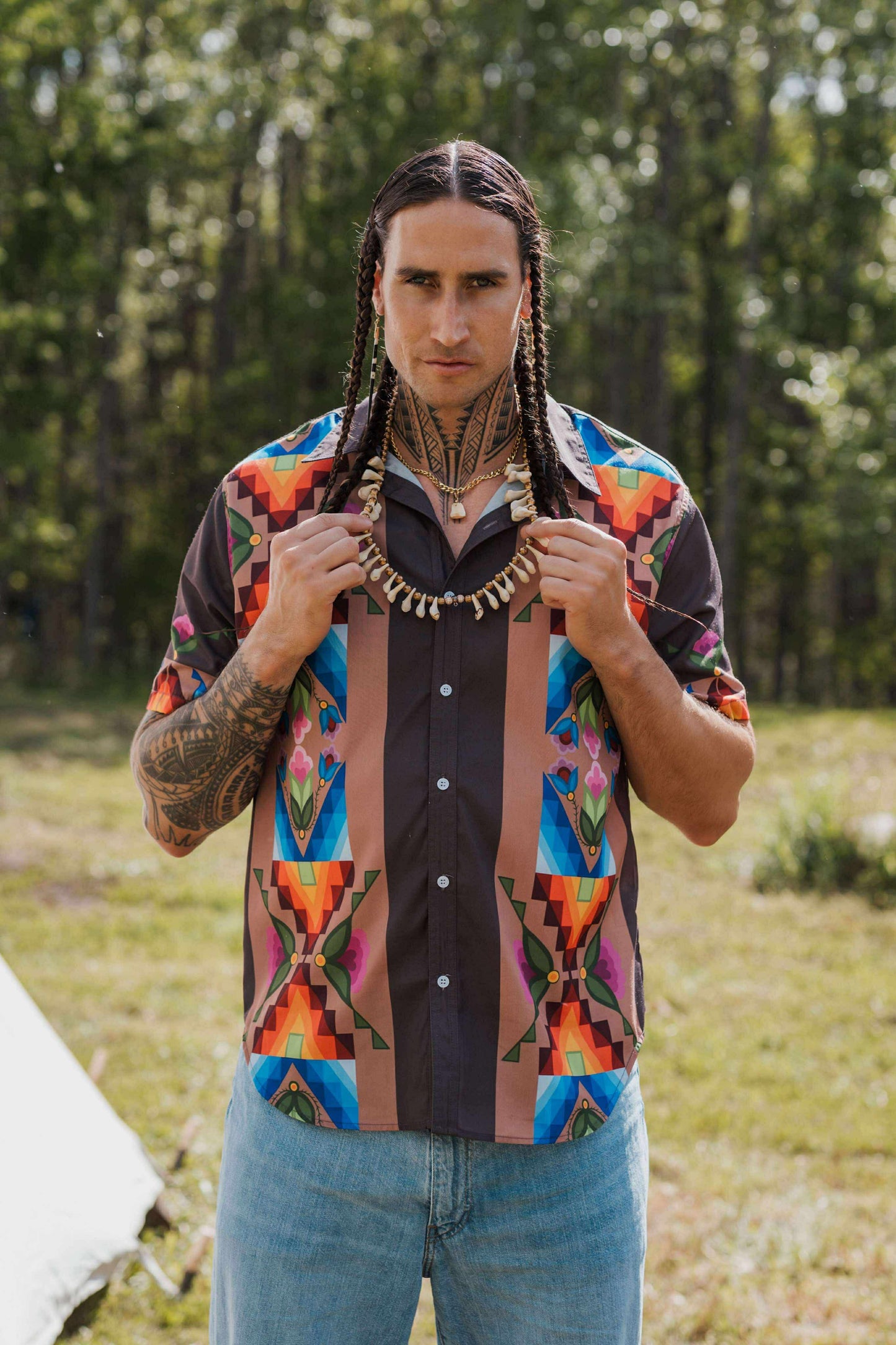 Brown Short Sleeve Shirt