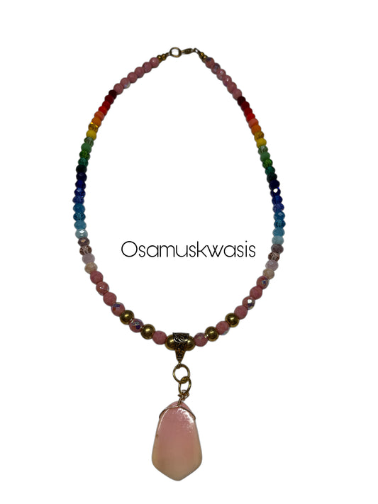 Pink Conch Necklace