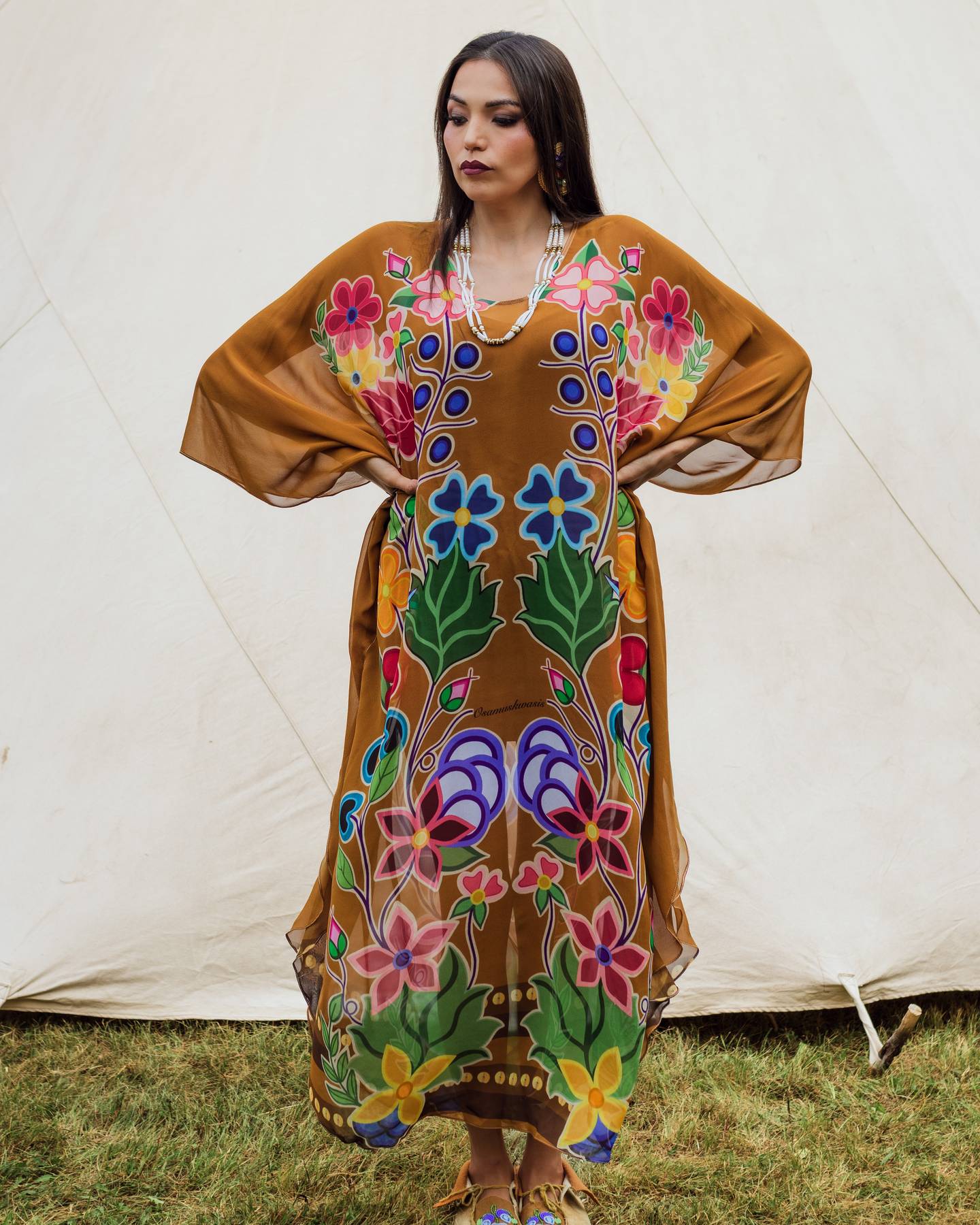 100% luxury silk Kaftan (made to order)