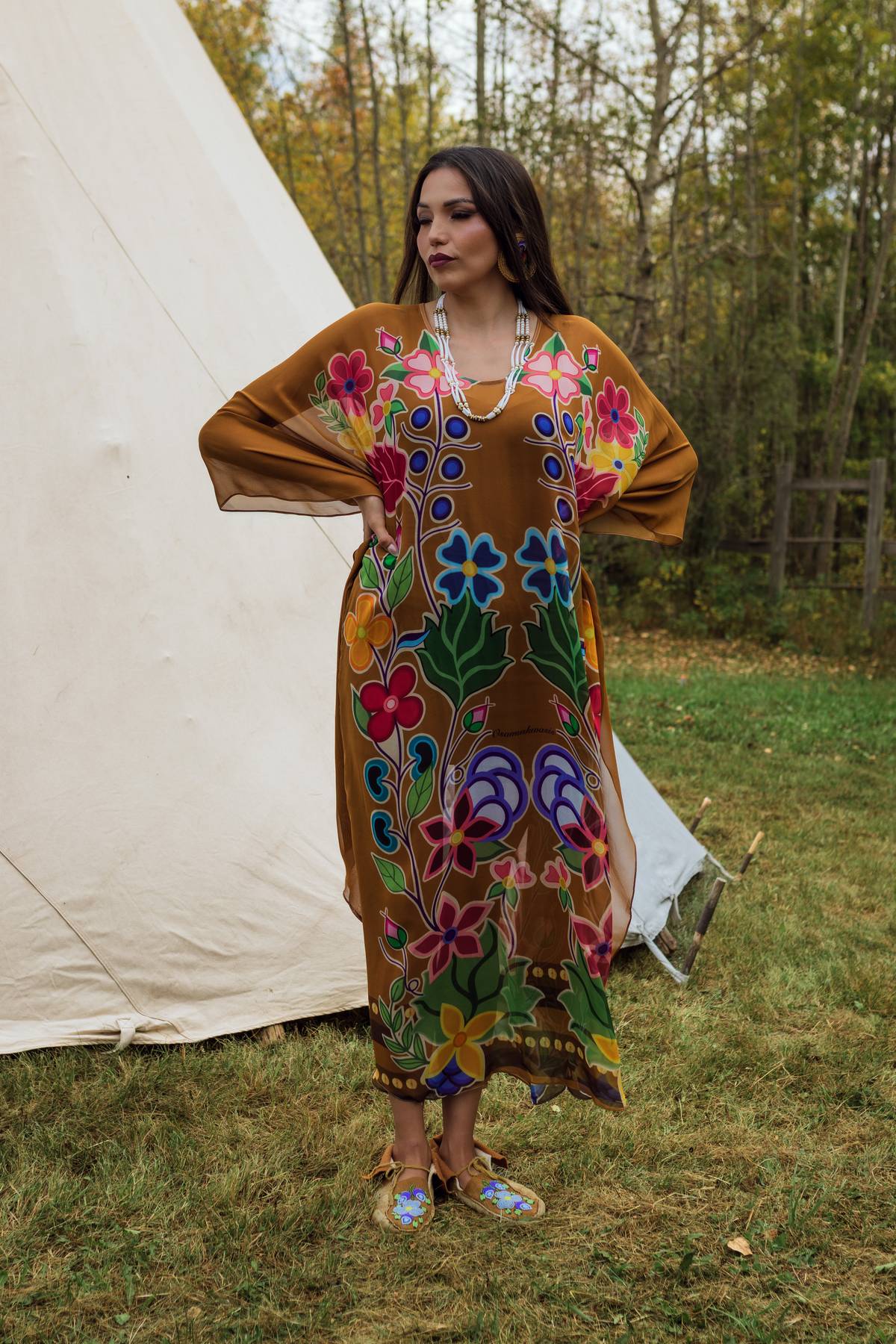 100% luxury silk Kaftan (made to order)