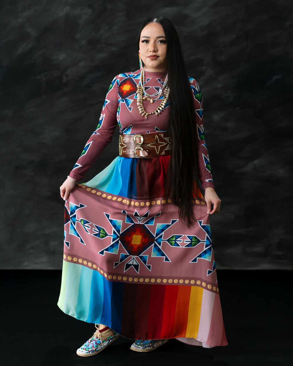 Okichitaw Maxi Luxury Skirt (Made To Order)