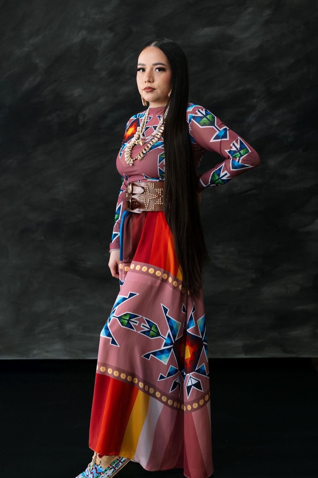 Okichitaw Maxi Luxury Skirt (Made To Order)