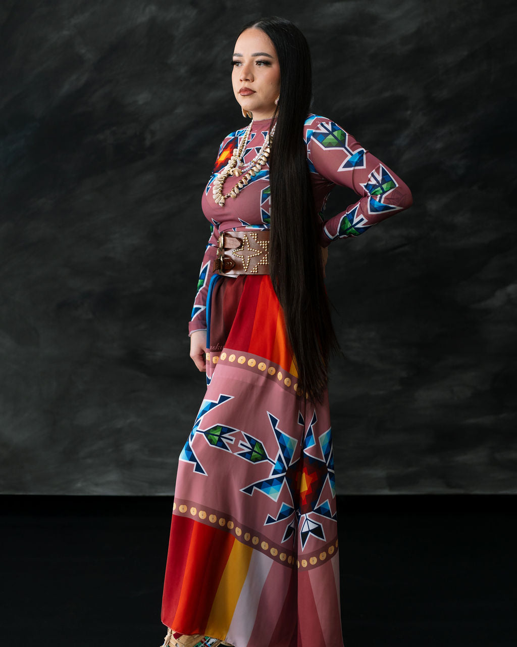 Okichitaw Maxi Luxury Skirt (Made To Order)
