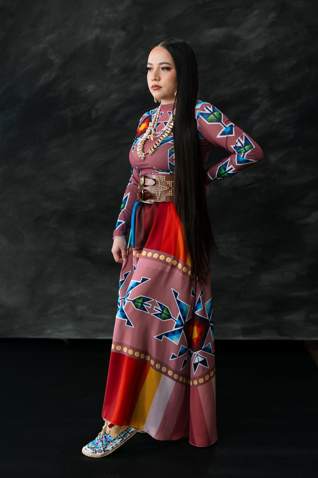 Okichitaw Maxi Luxury Skirt (Made To Order)