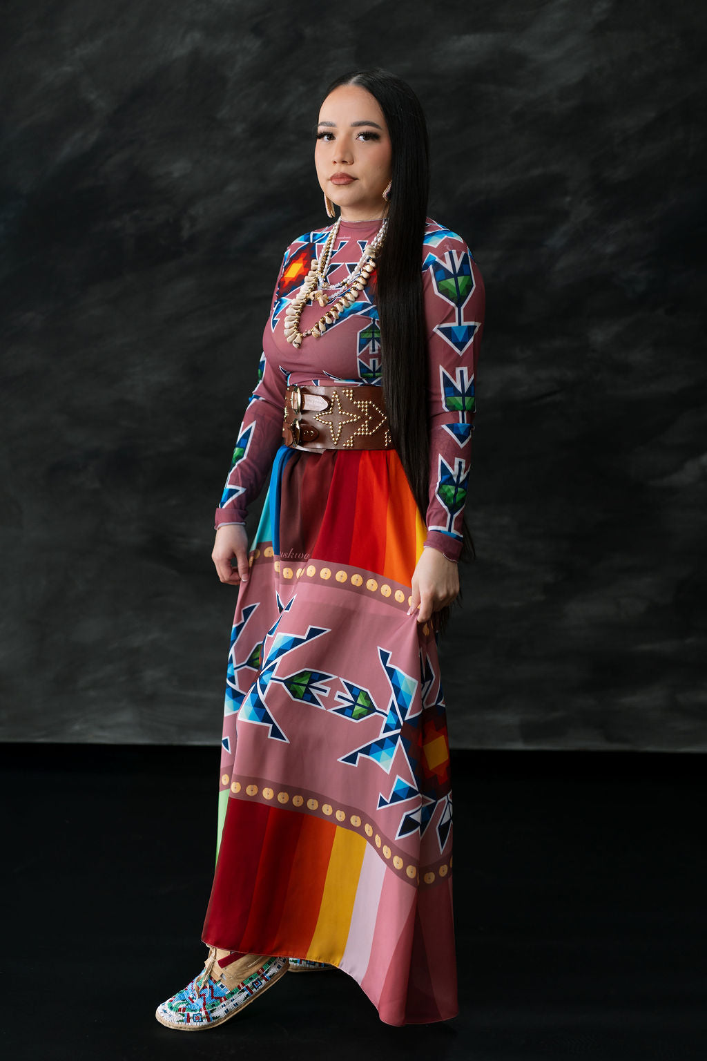 Okichitaw Maxi Luxury Skirt (Made To Order)