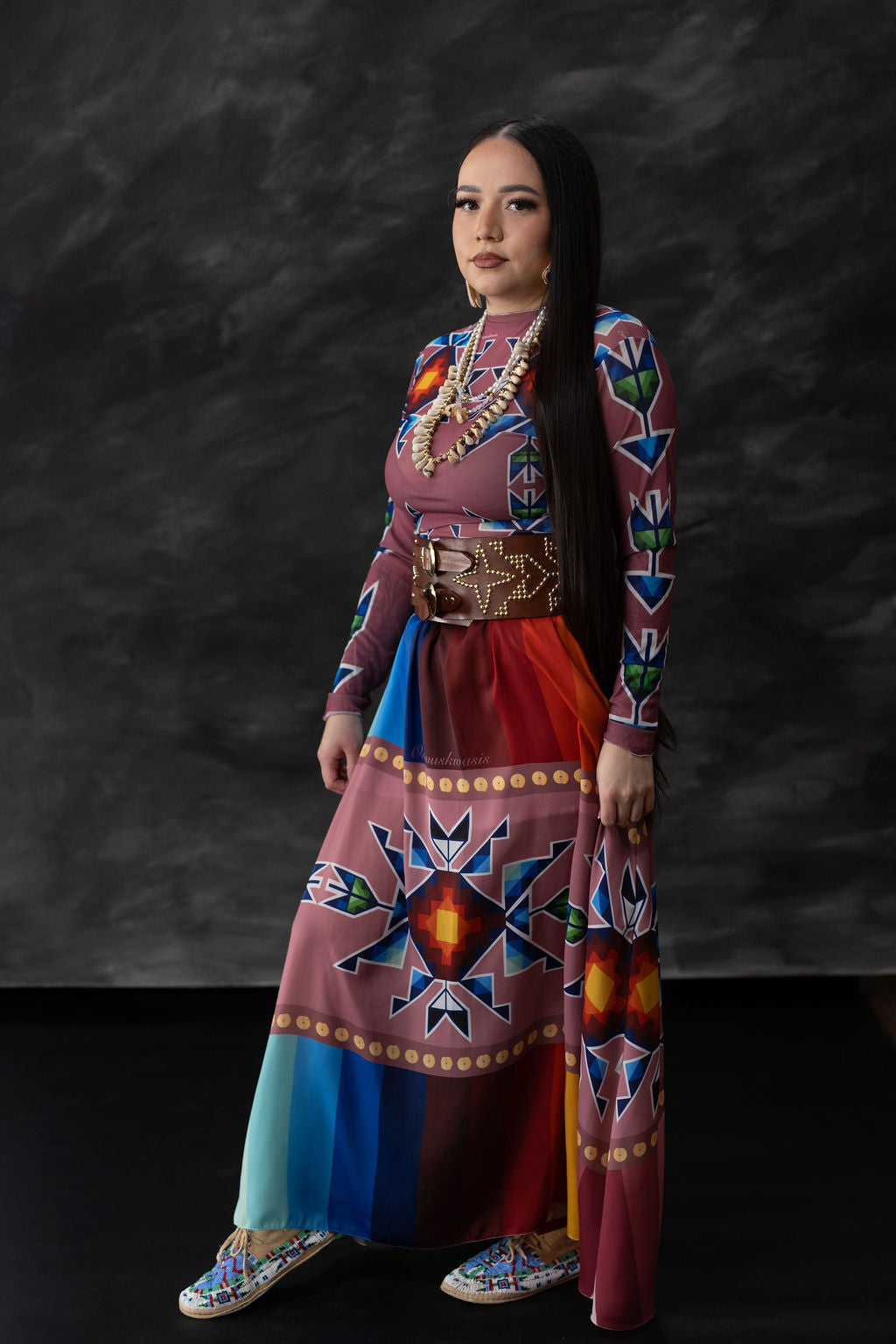 Okichitaw Maxi Luxury Skirt (Made To Order)