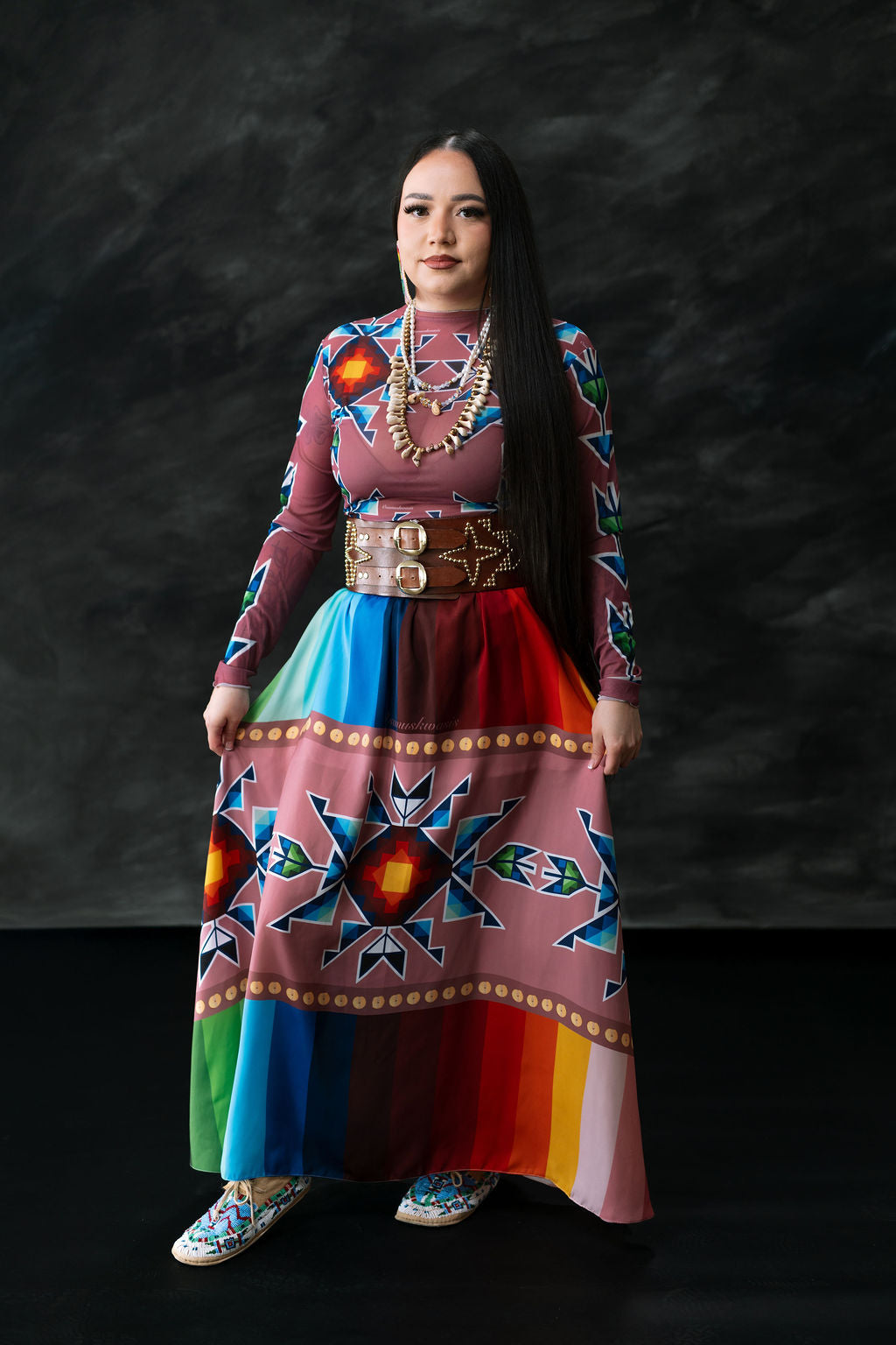 Okichitaw Maxi Luxury Skirt (Made To Order)