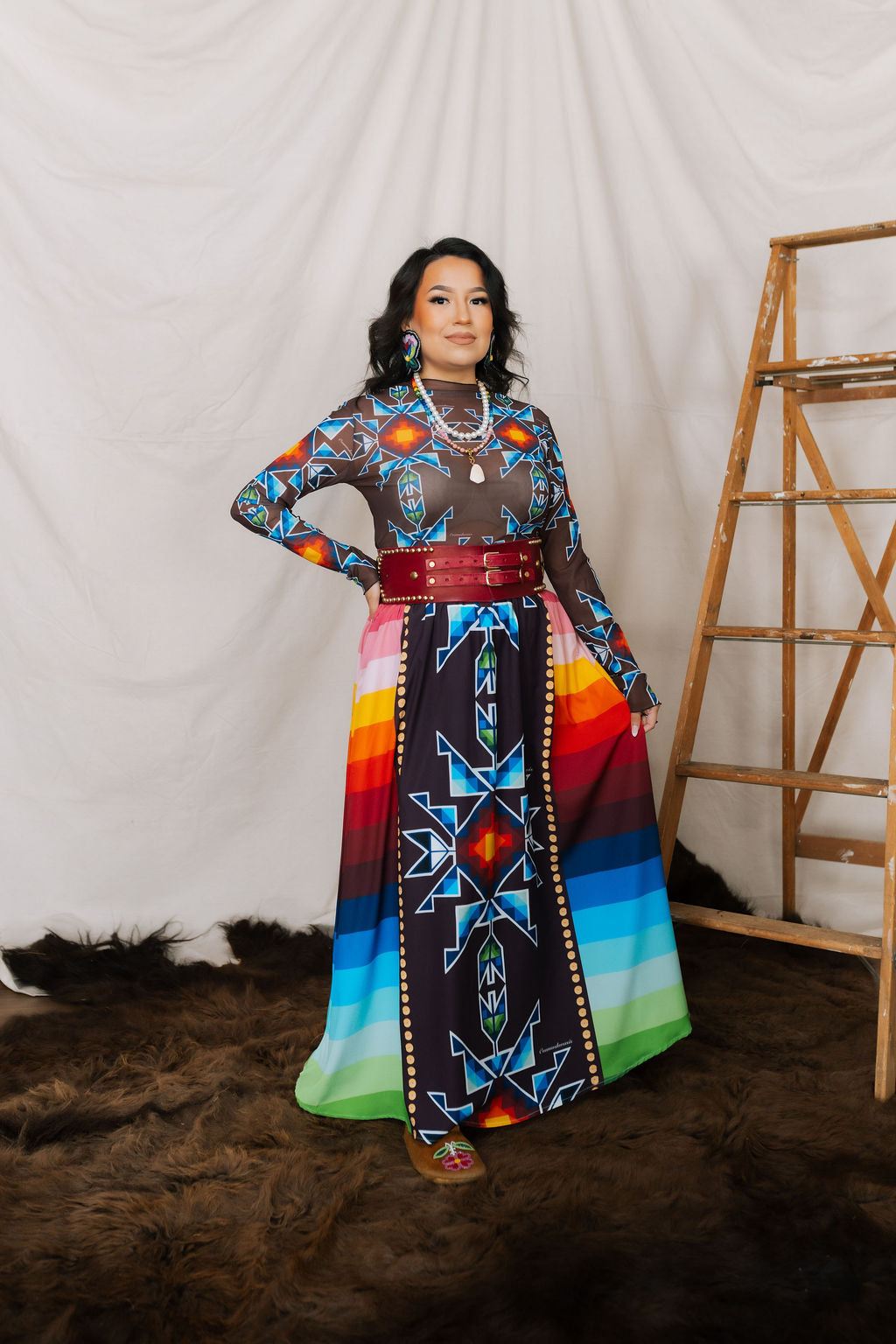 Okichitaw Maxi Skirt (Pre Order)
