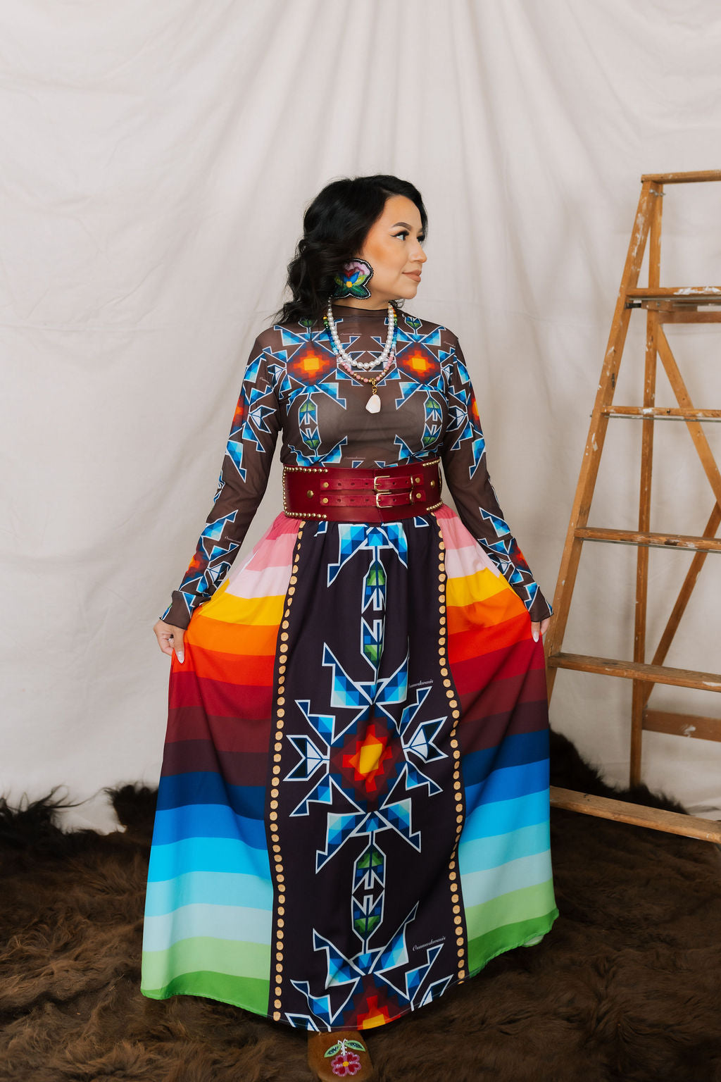 Okichitaw Maxi Skirt (Pre Order)