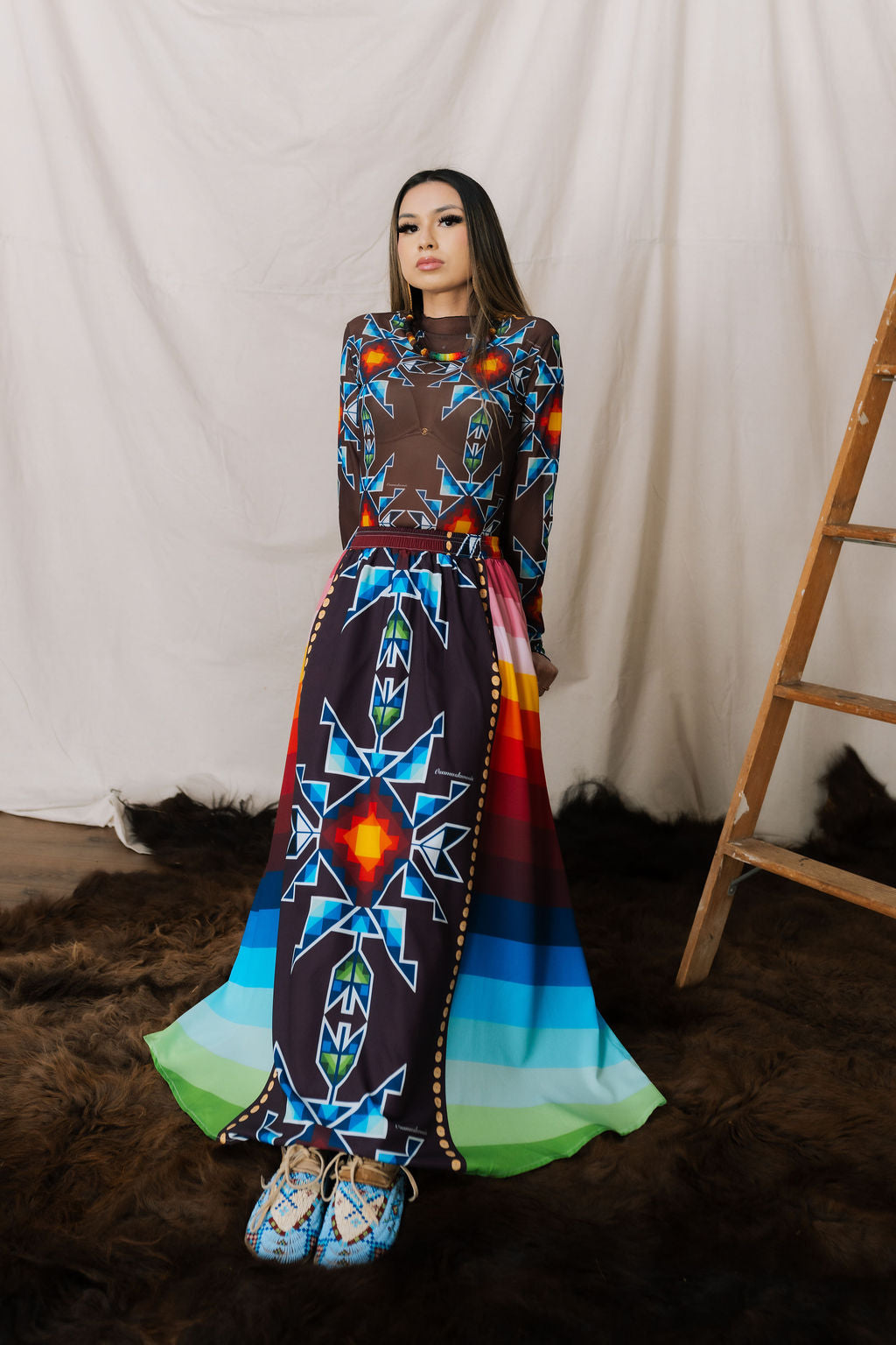 Okichitaw Maxi Skirt (Pre Order)