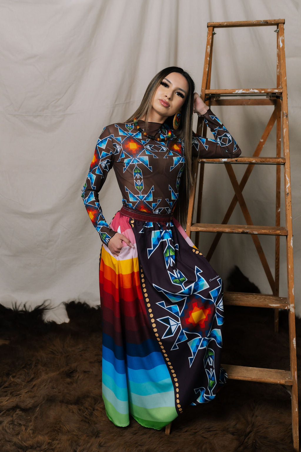 Okichitaw Maxi Skirt (Pre Order)
