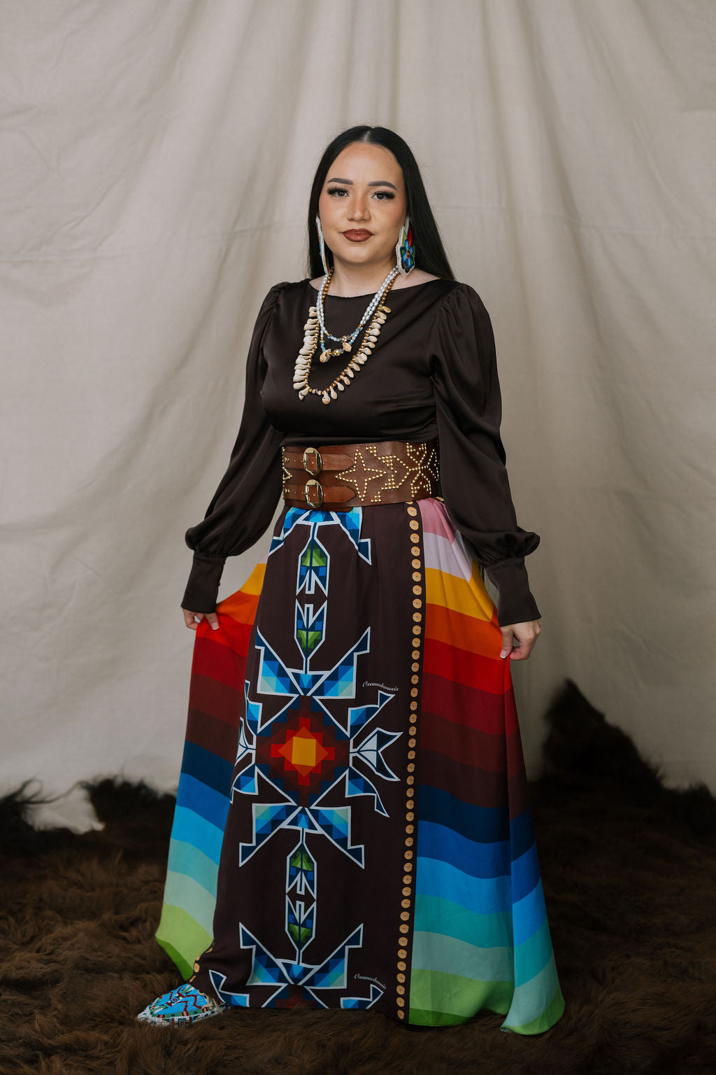 Okichitaw Maxi Luxury Skirt (Made To Order)