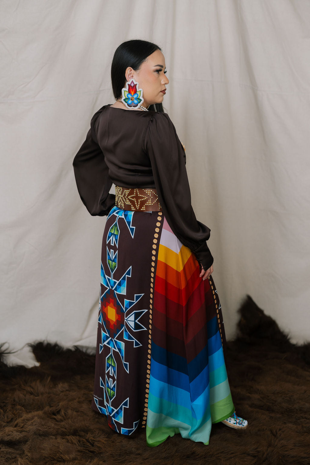 Okichitaw Maxi Luxury Skirt (Made To Order)