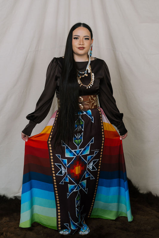 Okichitaw Maxi Luxury Skirt (Made To Order)