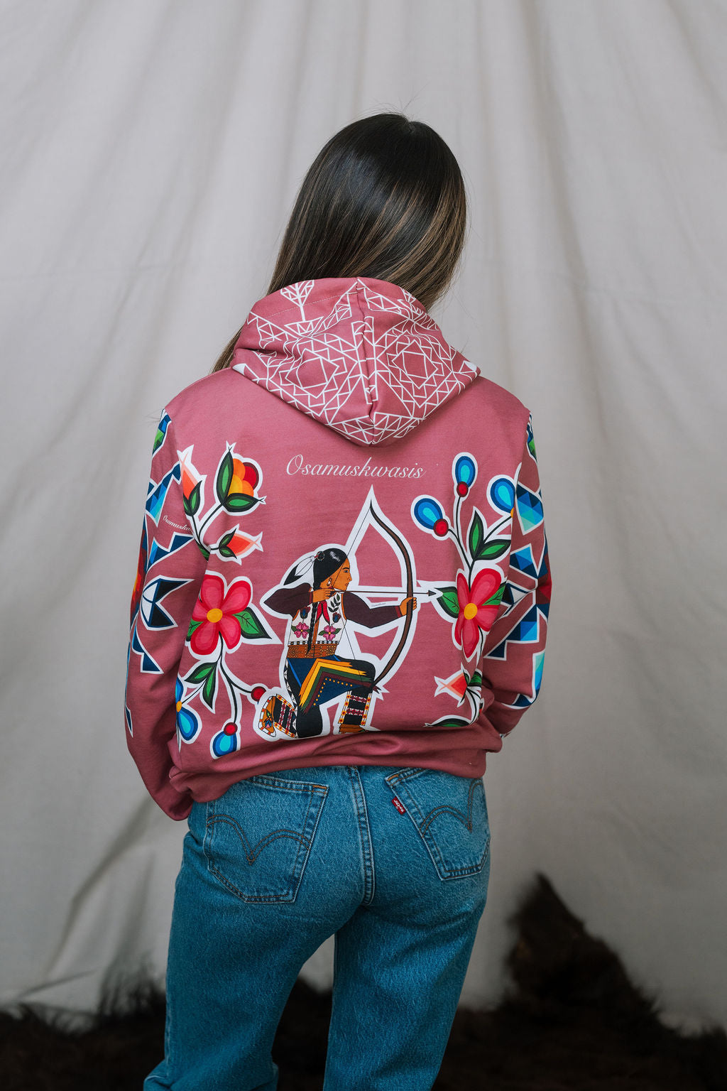 Okichitaw Hoodie 100% Cotton