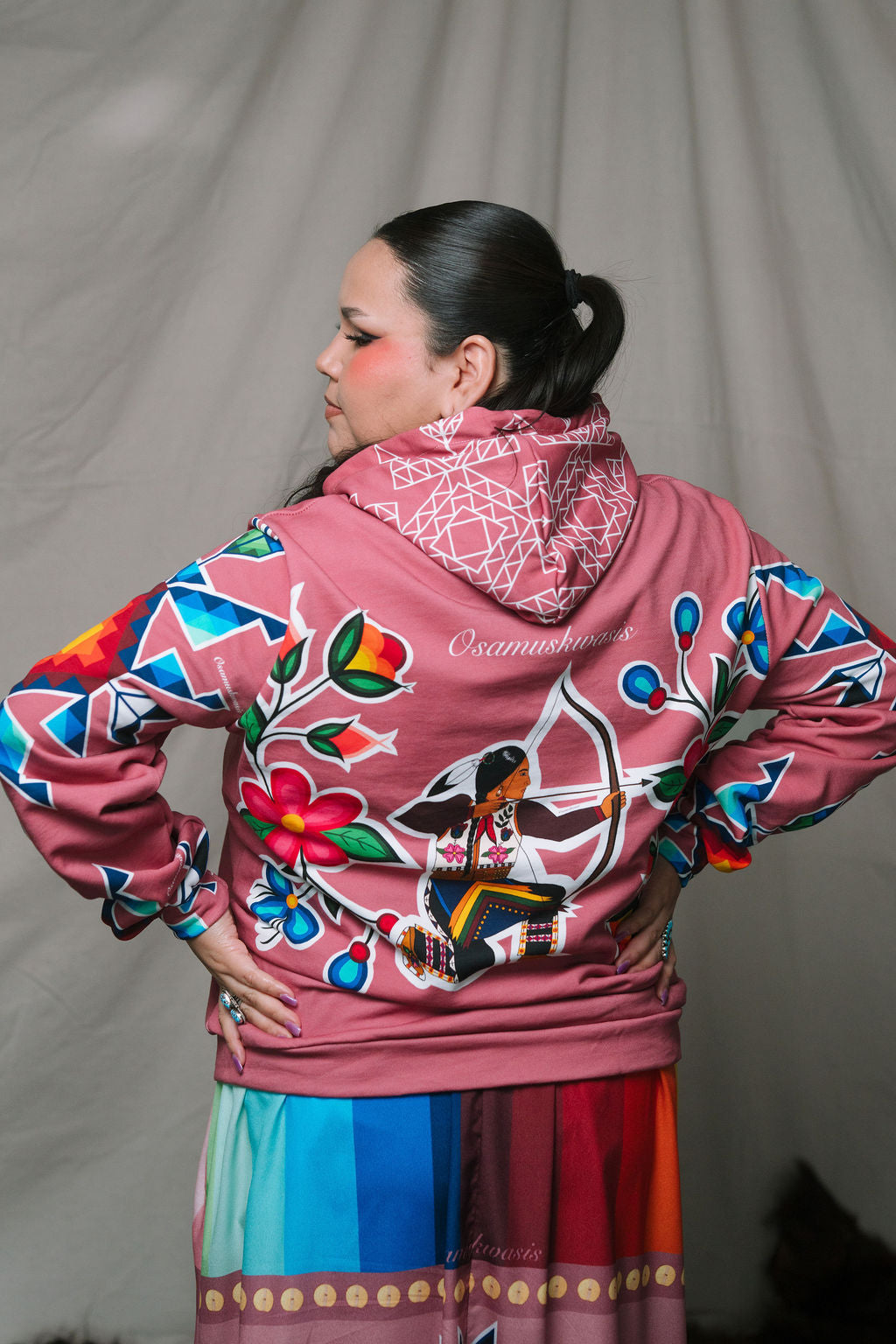 Okichitaw Hoodie 100% Cotton
