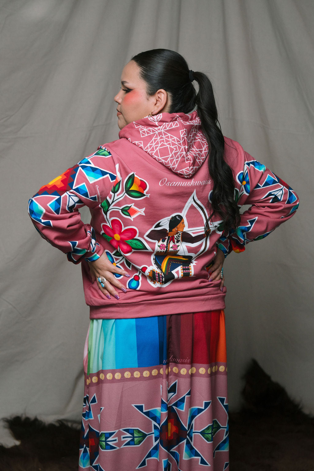 Okichitaw Hoodie 100% Cotton