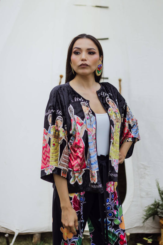 Velvet kimono jacket (Made to order)