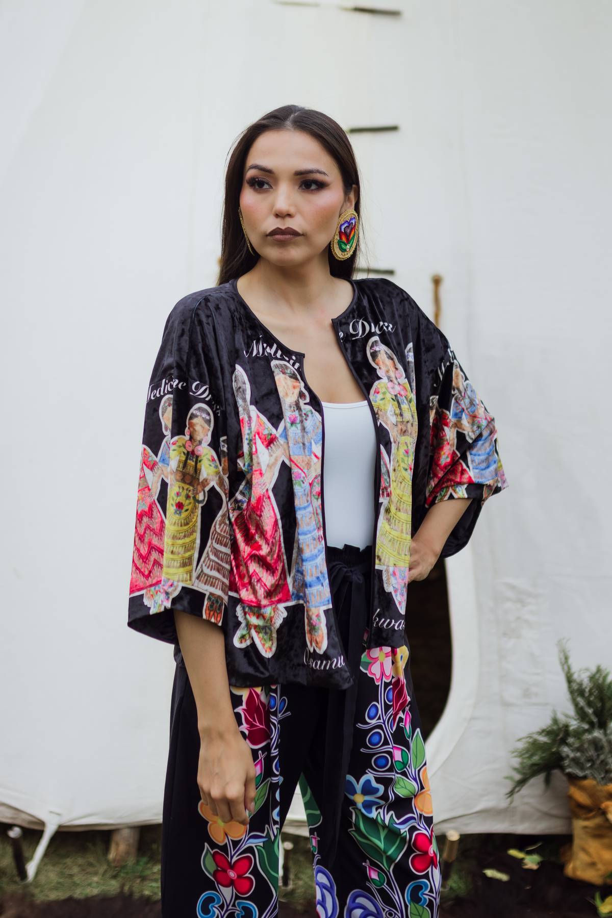 Velvet kimono jacket (Made to order)