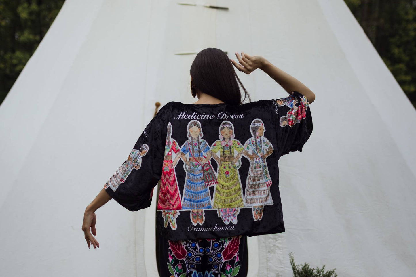 Velvet kimono jacket (Made to order)
