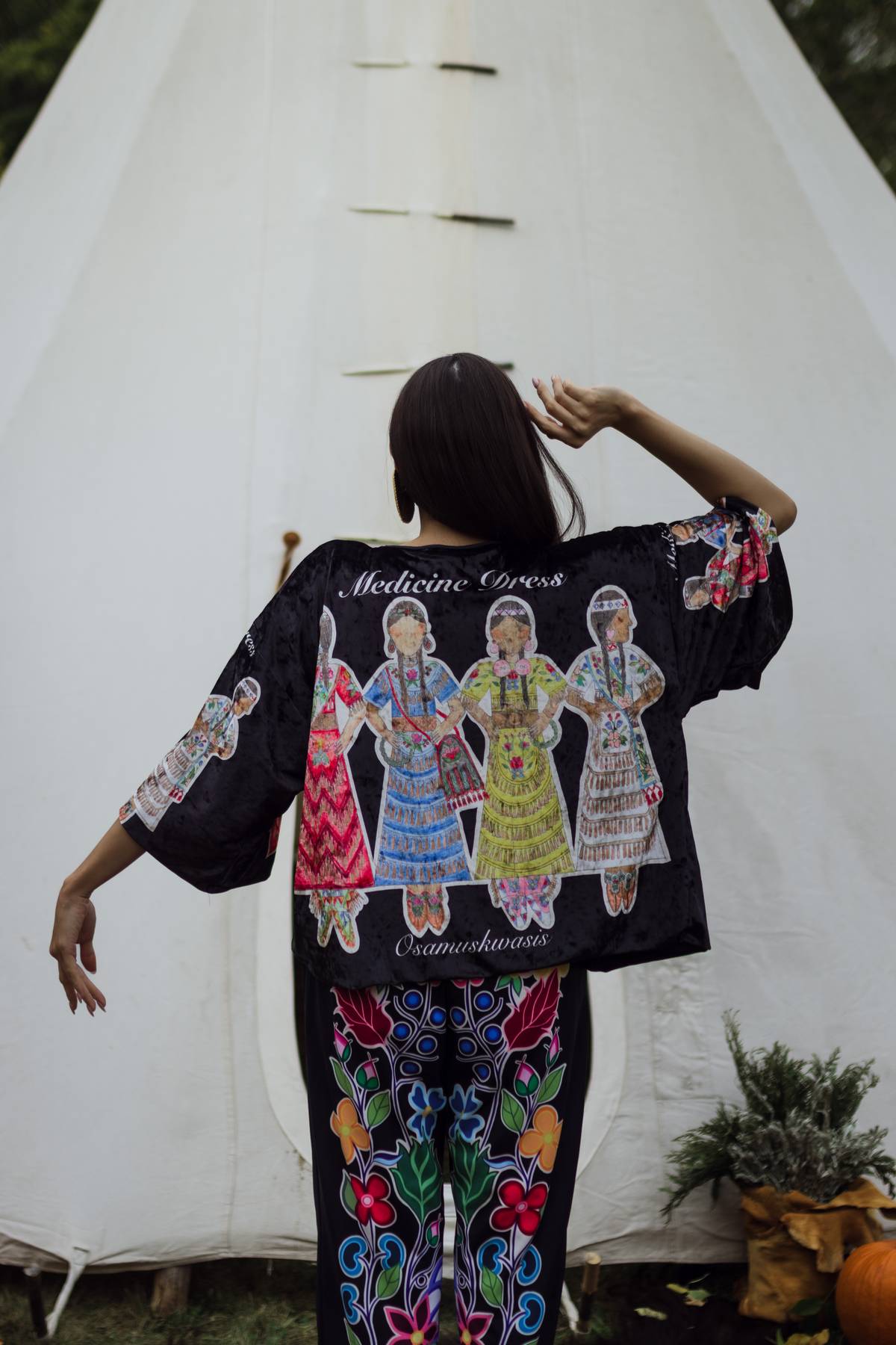 Velvet kimono jacket (Made to order)