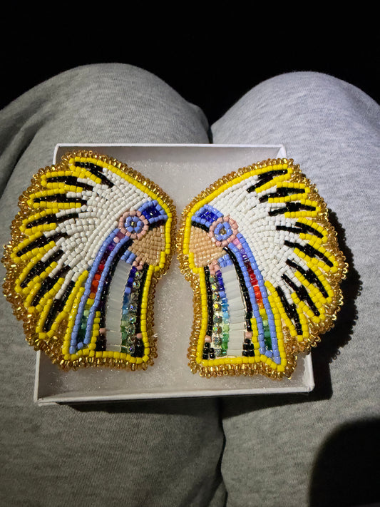 Beaded Chief Earrings