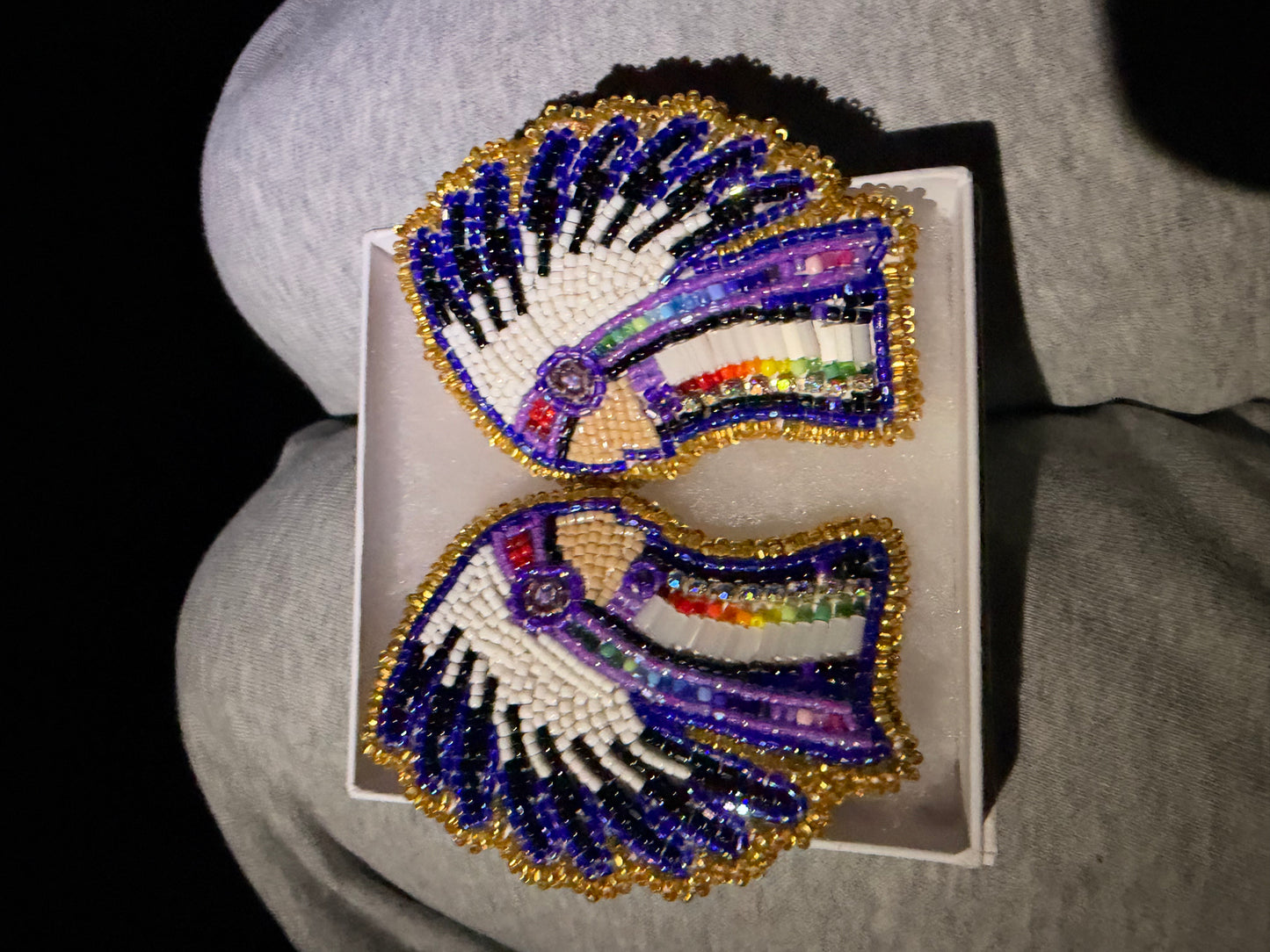 Beaded Chief Earrings