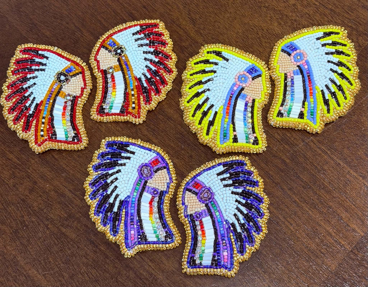 Beaded Chief Earrings