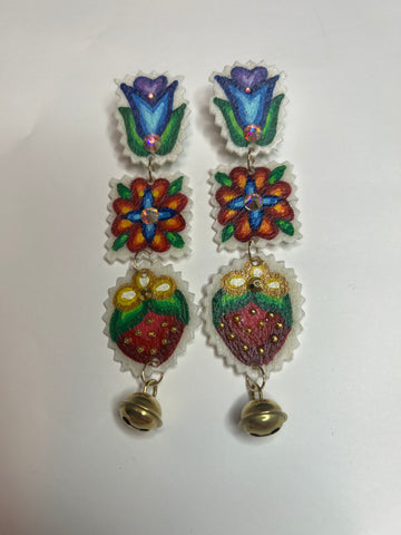 3 tier mini earrings